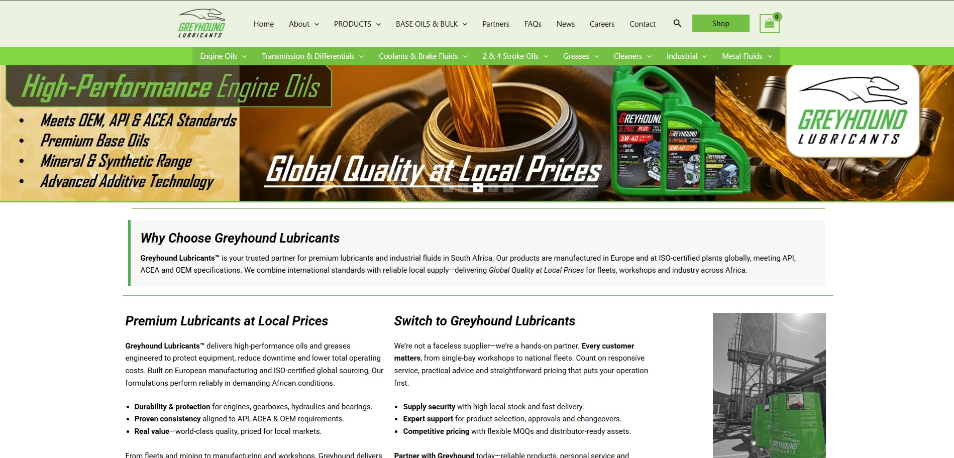 Eagle Oils Partnerships Website Page 01